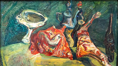 Chaïm Soutine - La Table ( vers 1919 ) Huile sur toile